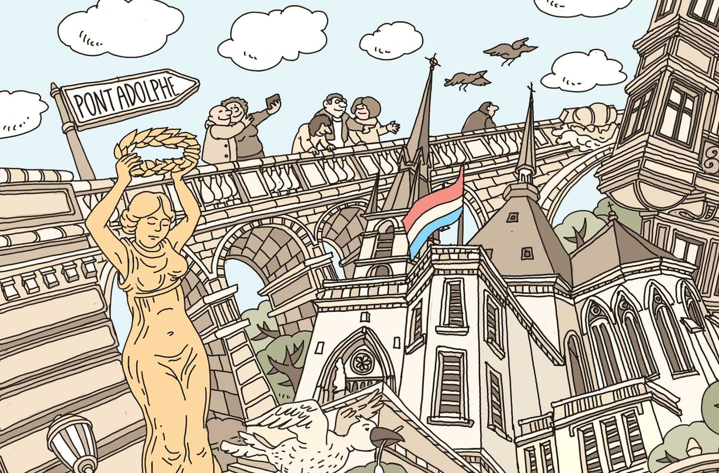 Museum-Quality Matte Paper Poster Luxemburg 30 x 40 cm