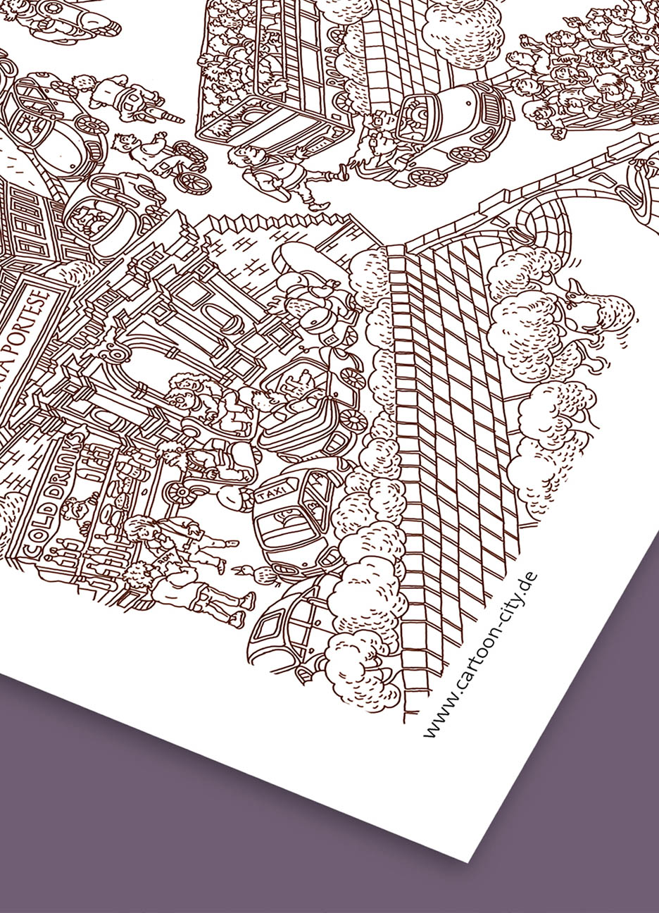 Cartoon City by Natascha Schwarz