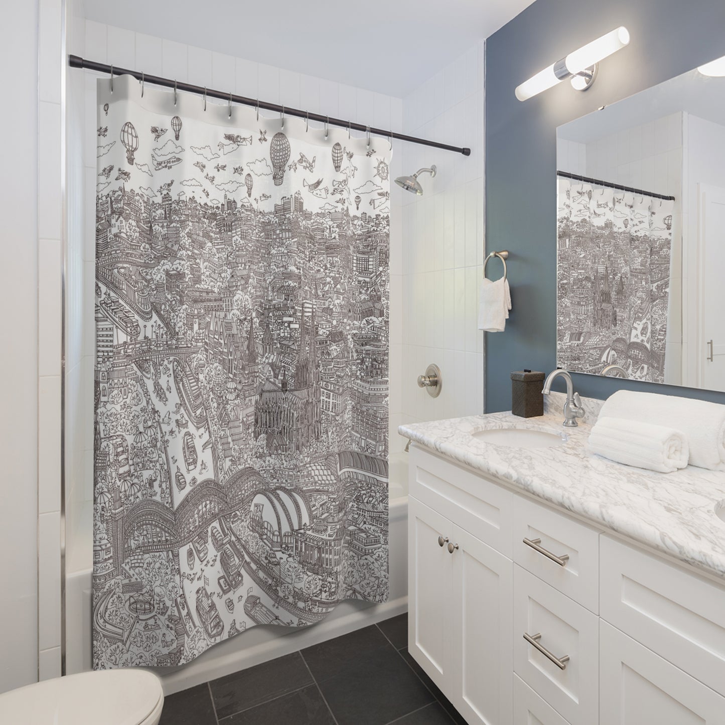 Cologne Shower Curtain