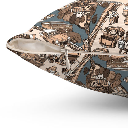 Rome. Spun Polyester Square Pillow