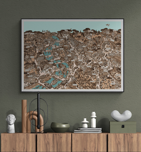 Museum-Quality Matte Paper Poster "Rome Sepia"