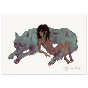 Mowgli and Raksha, the Mother Wolf I