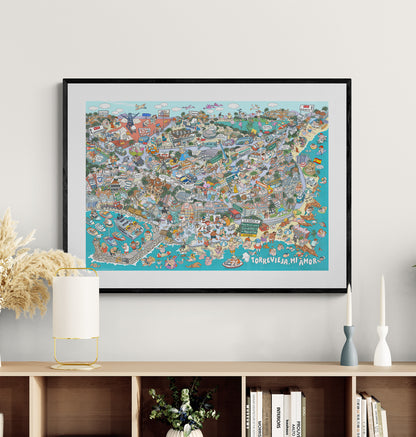 Torrevieja City Poster. Museum-Quality Matte Paper Poster A1 (59.4 x 84.1  cm)