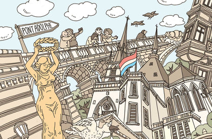 Museum-Quality Matte Paper Poster Luxemburg 30 x 40 cm